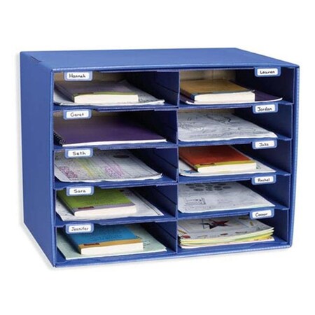 Mail Box - 10 Mail Slots Blue